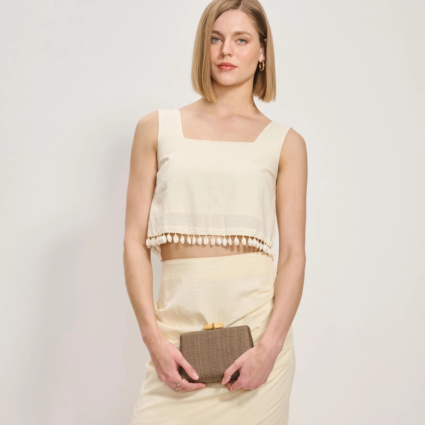 Moda Luxe Melina Evening Bag in Mocha