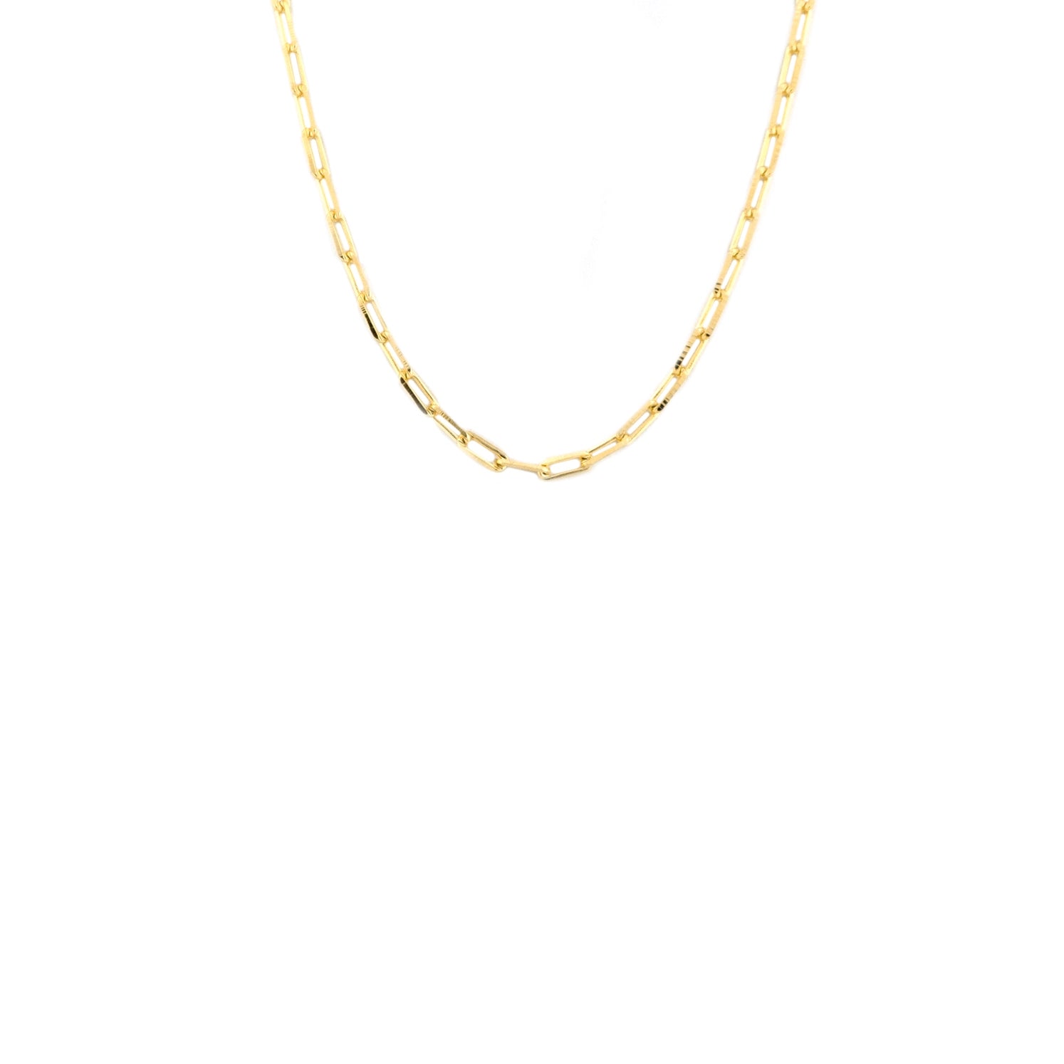 Marlyn Schiff Gold Plated 15" Small Link Necklace