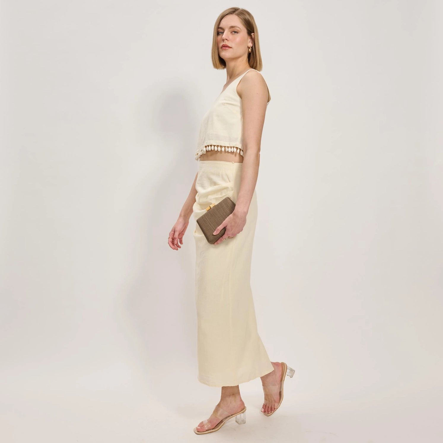 Moda Luxe Melina Evening Bag in Mocha