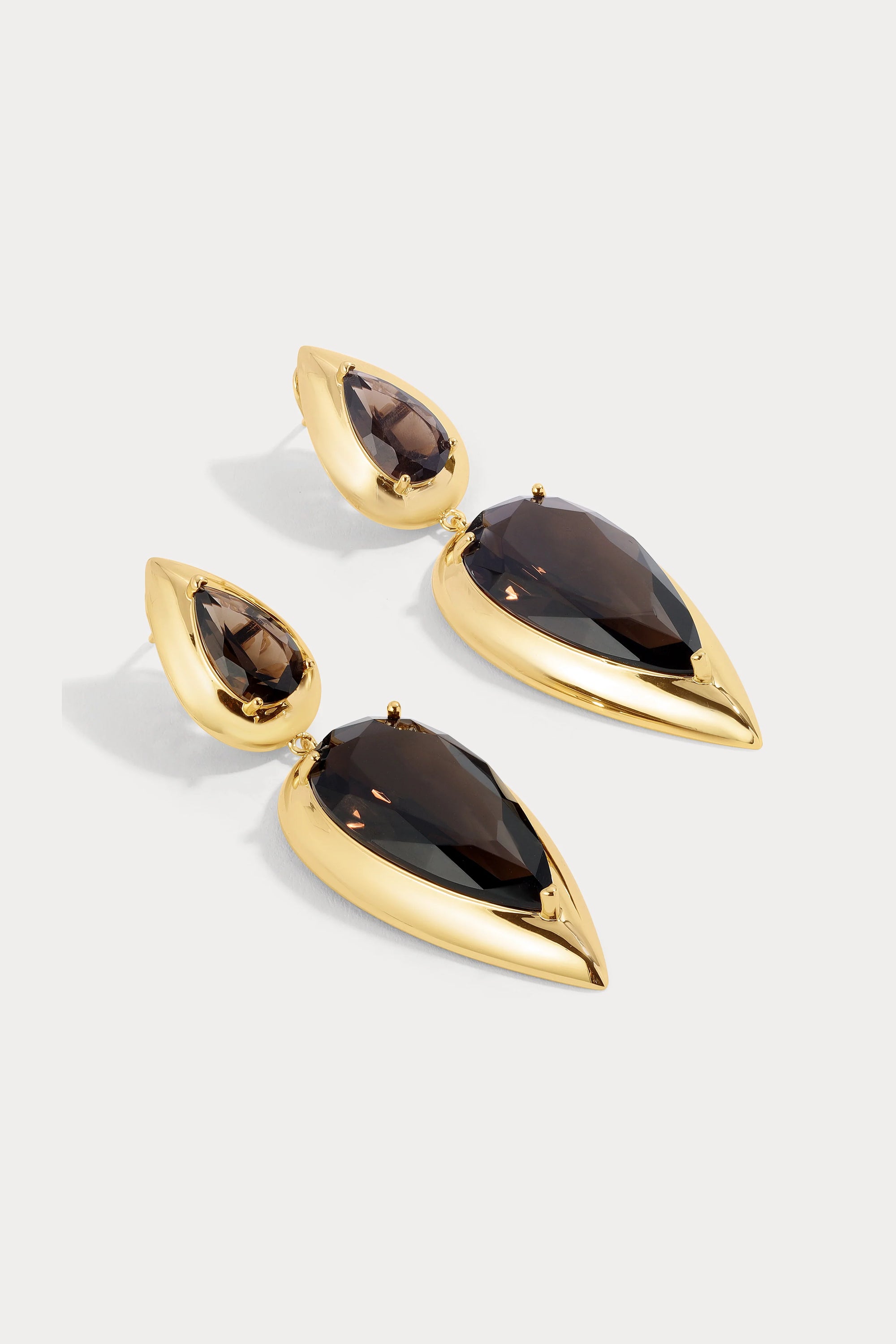 Lili Claspe Imara Smoke Quartz Earrings