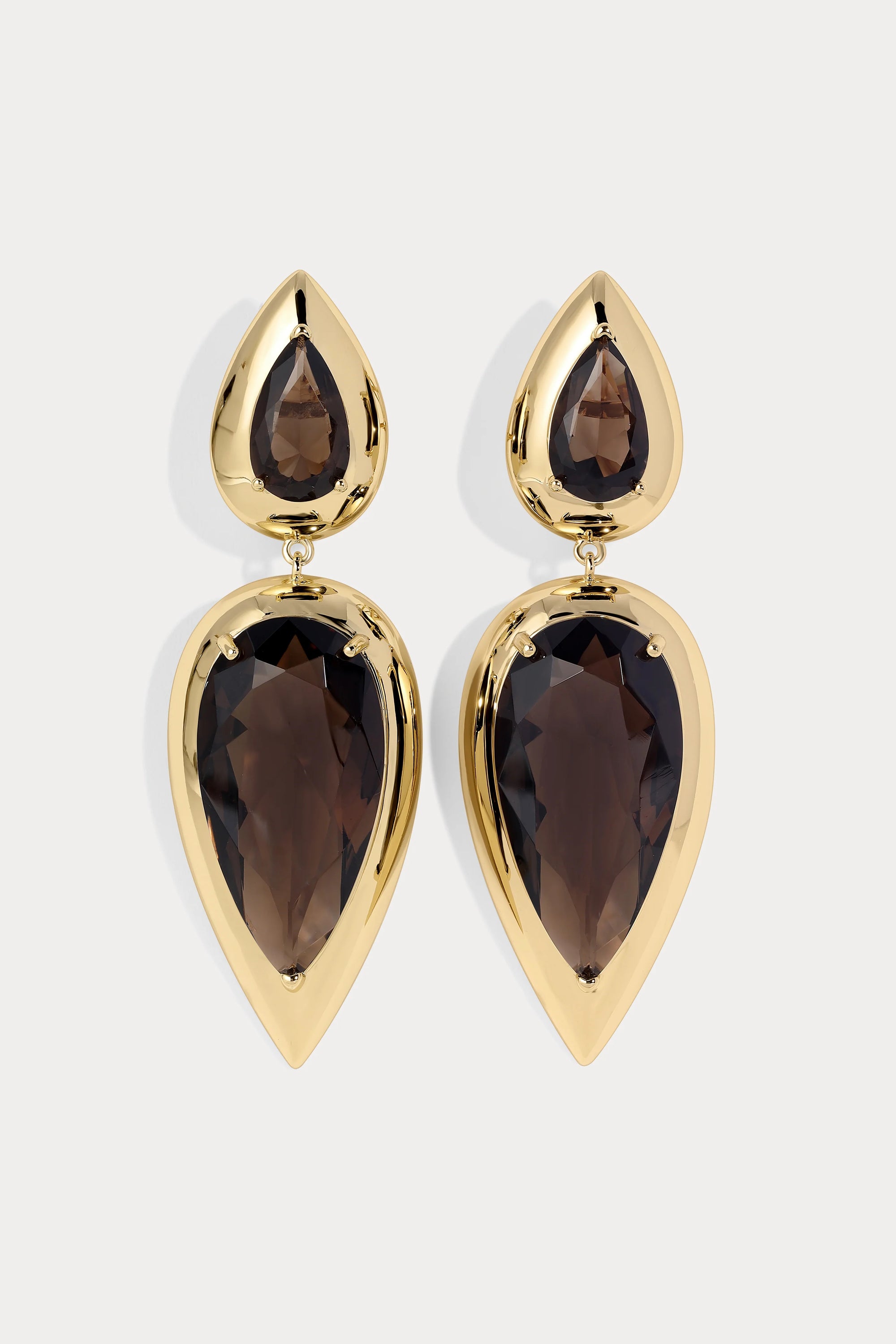 Lili Claspe Imara Smoke Quartz Earrings